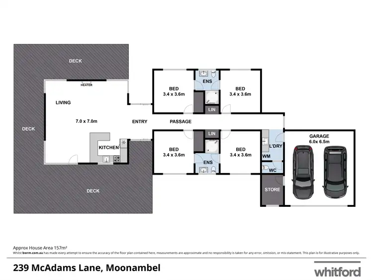 Floorplan of Homely rural property listing, 239 McAdams Lane, Moonambel VIC 3478