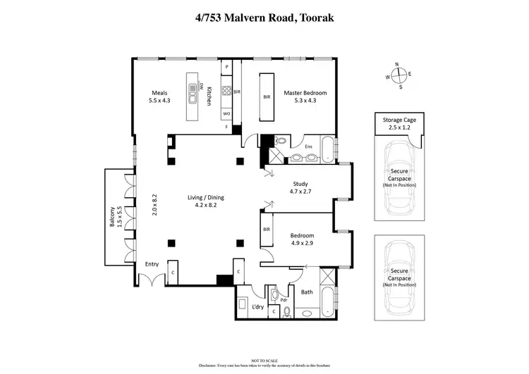 Floorplan of Homely apartment listing, 4/753 Malvern Road, Toorak VIC 3142