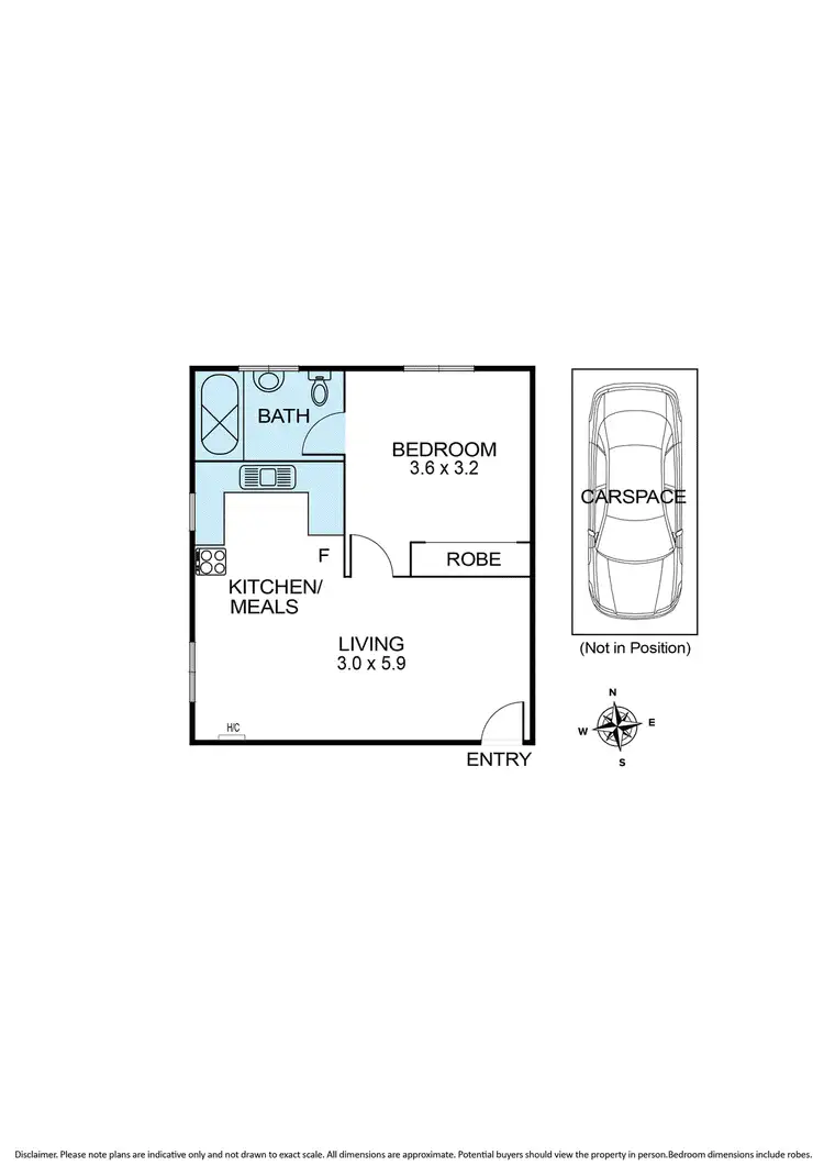 Floorplan of Homely apartment listing, 6/238 Arthur Street, Fairfield VIC 3078