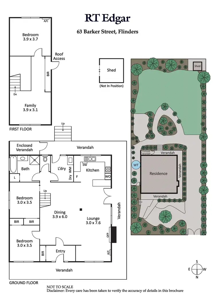 Floorplan of Homely house listing, 63 Barker Street, Flinders VIC 3929
