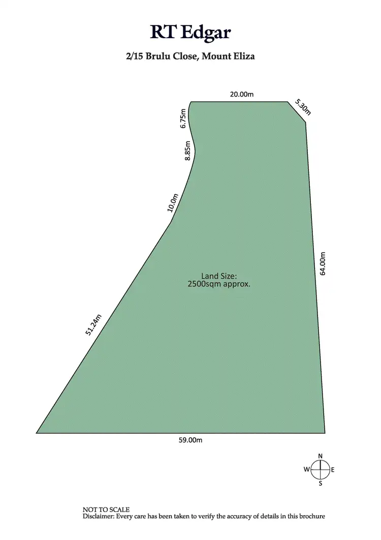 Floorplan of Homely land listing, 2/15 Brulu Close, Mount Eliza VIC 3930