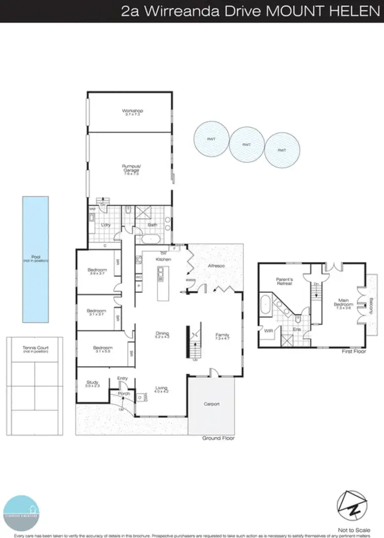 Floorplan of Homely house listing, 2A Wirreanda Drive, Buninyong VIC 3357