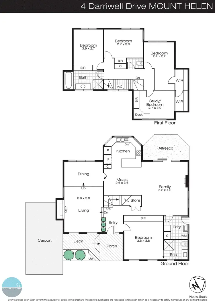 Floorplan of Homely house listing, 4 Darriwell Drive, Mount Helen VIC 3350