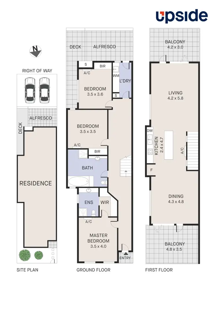 Floorplan of Homely townhouse listing, 26 Bladen Avenue, Brunswick East VIC 3057