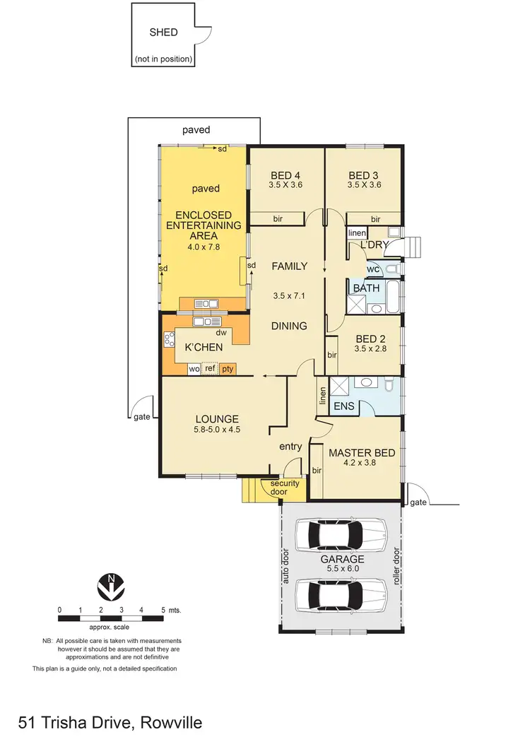 Floorplan of Homely house listing, 51 Trisha Drive, Rowville VIC 3178