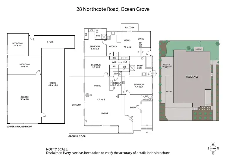 Floorplan of Homely house listing, 28 Northcote Road, Ocean Grove VIC 3226