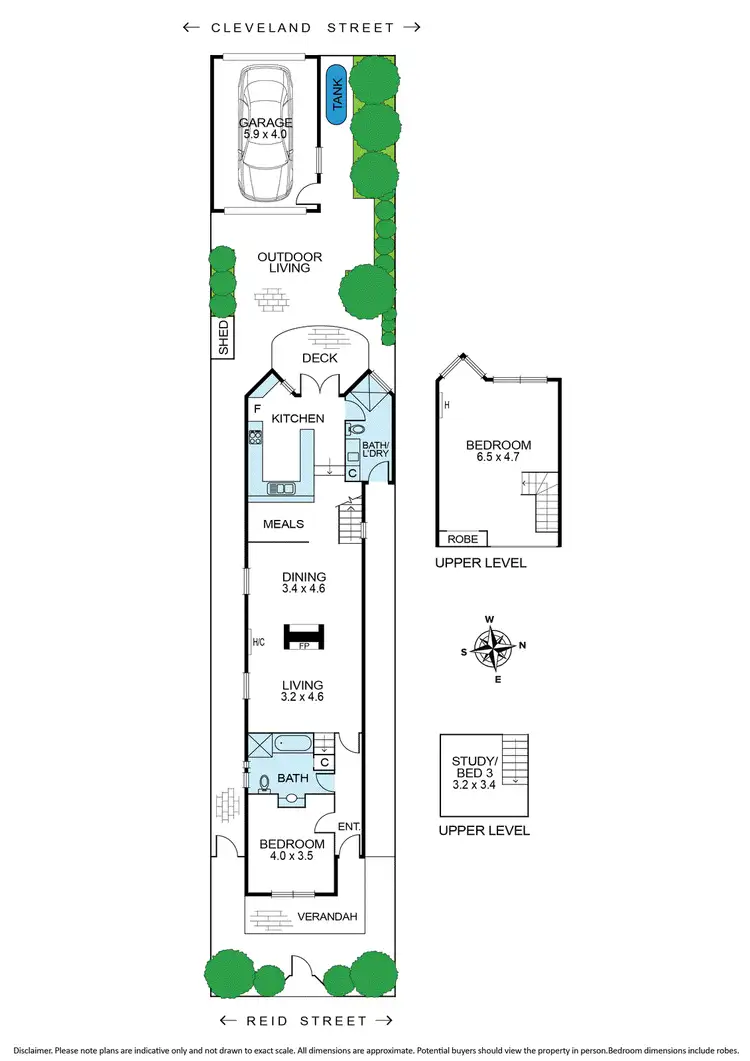 Floorplan of Homely house listing, 4 Reid Street, Northcote VIC 3070