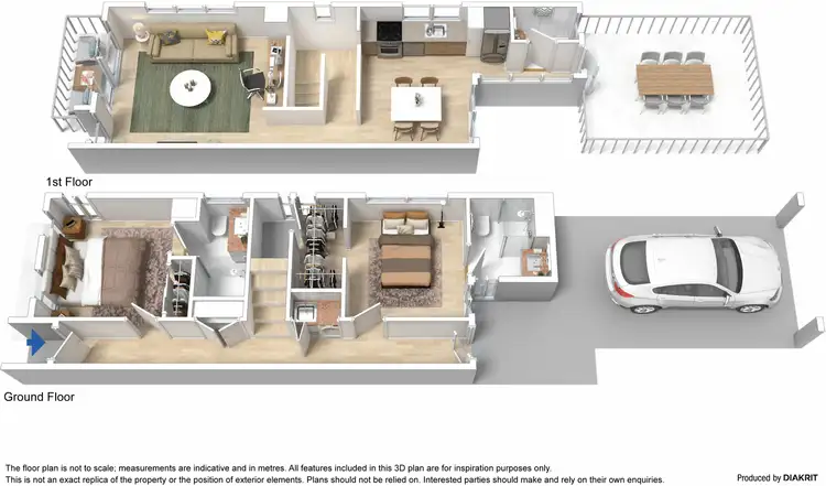 Floorplan of Homely townhouse listing, 34D Middleton Drive, Point Cook VIC 3030