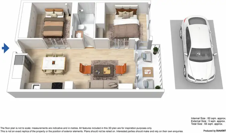 Floorplan of Homely apartment listing, 4001/639 Lonsdale Street, Melbourne VIC 3000