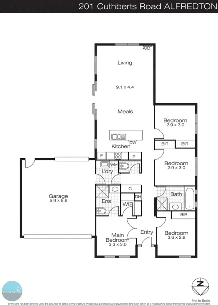 Floorplan of Homely house listing, 201 Cuthberts Road, Alfredton VIC 3350
