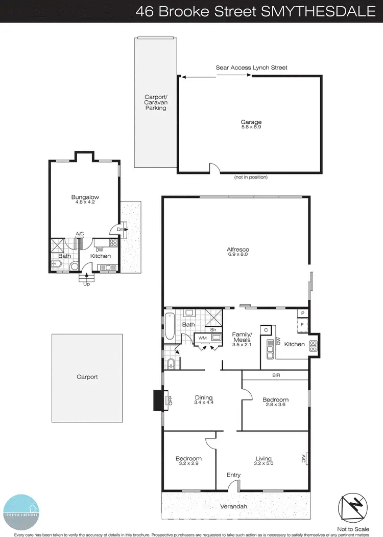 Floorplan of Homely house listing, 46 Brooke Street, Smythesdale VIC 3351