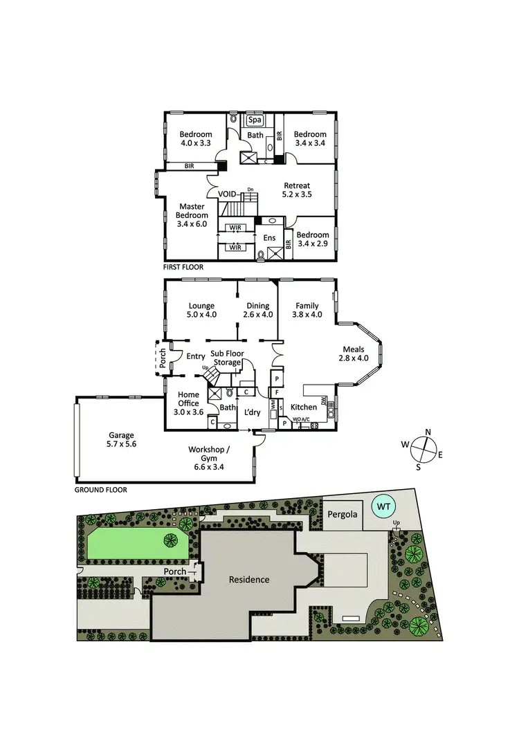 Floorplan of Homely house listing, 26 Rosserdale Crescent, Mount Eliza VIC 3930