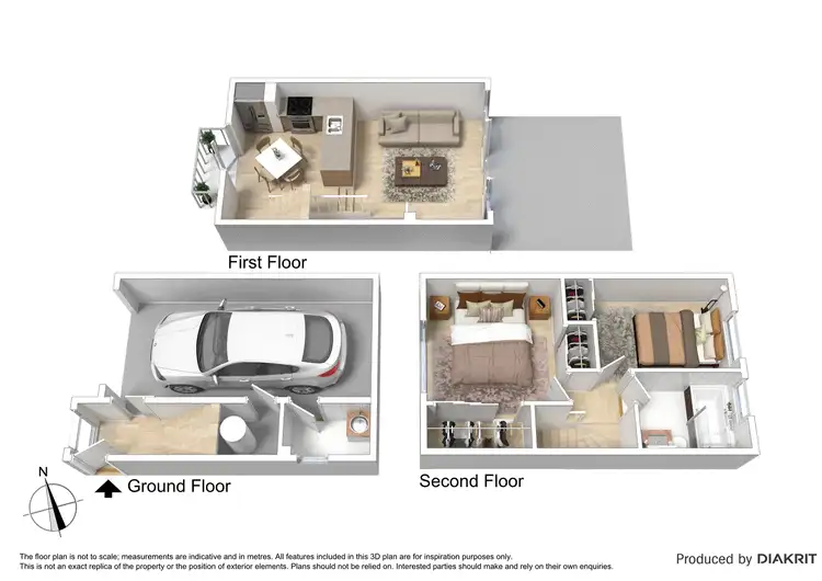 Floorplan of Homely townhouse listing, 23/25 Malmsbury Street, Hawthorn VIC 3122