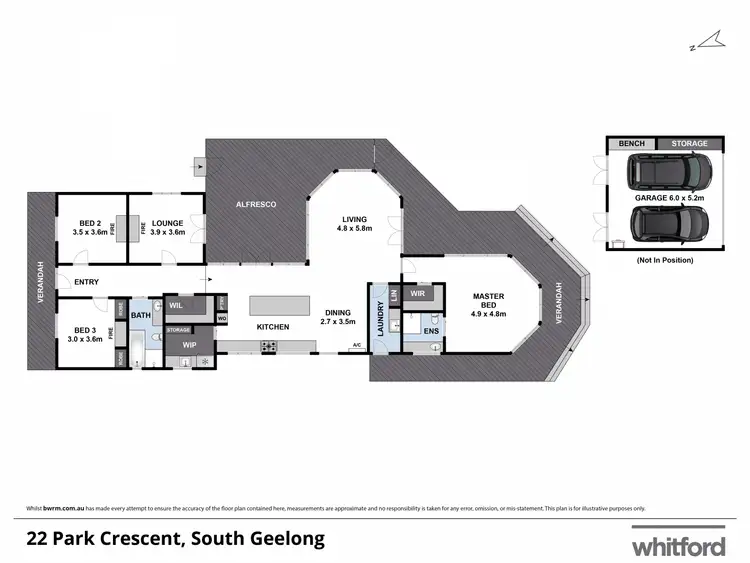 Floorplan of Homely house listing, 22 Park Crescent, South Geelong VIC 3220
