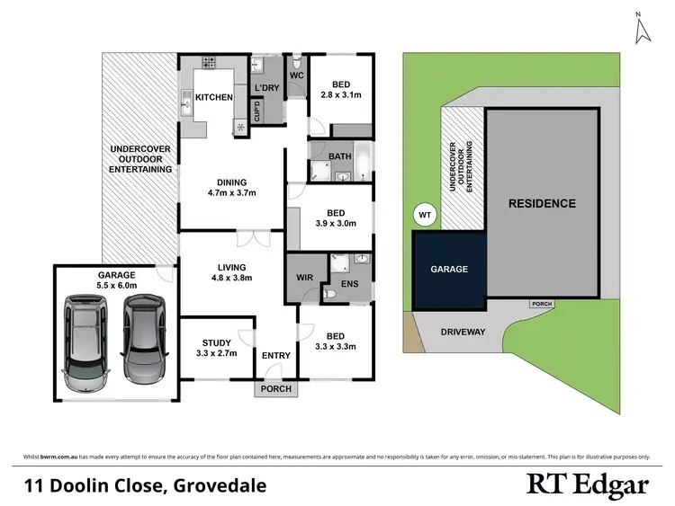 Floorplan of Homely house listing, 11 Doolin Close, Grovedale VIC 3216