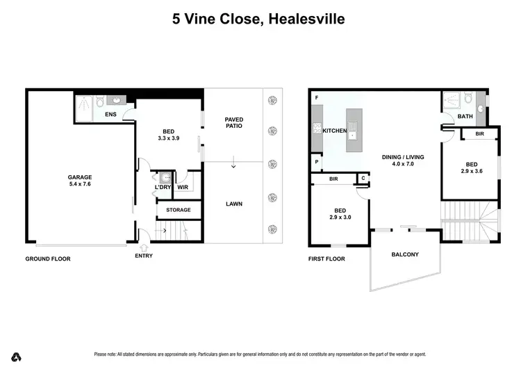 Floorplan of Homely house listing, 5 Vine Close, Healesville VIC 3777