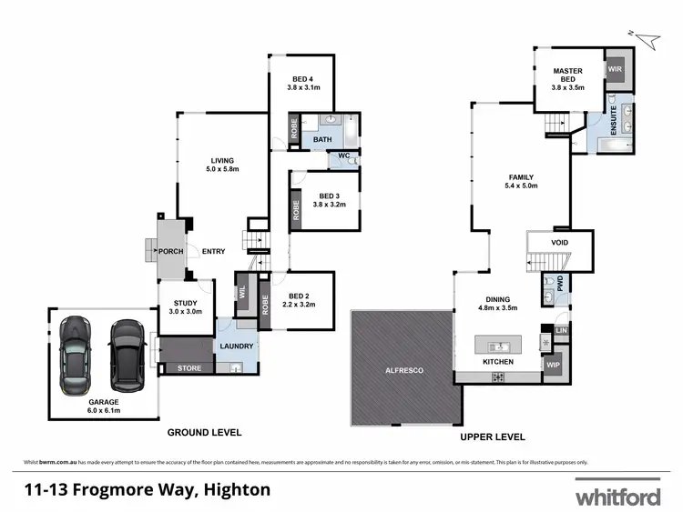 Floorplan of Homely house listing, 11-13 Frogmore Way, Highton VIC 3216