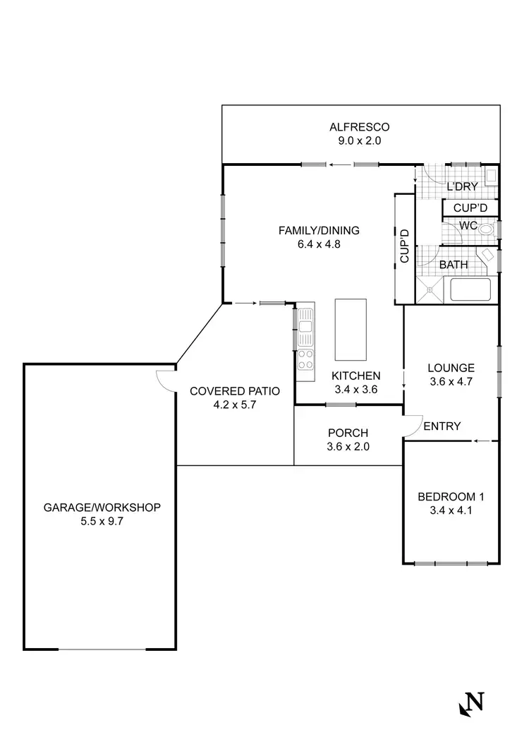 Floorplan of Homely house listing, 186 High Street, Broadford VIC 3658