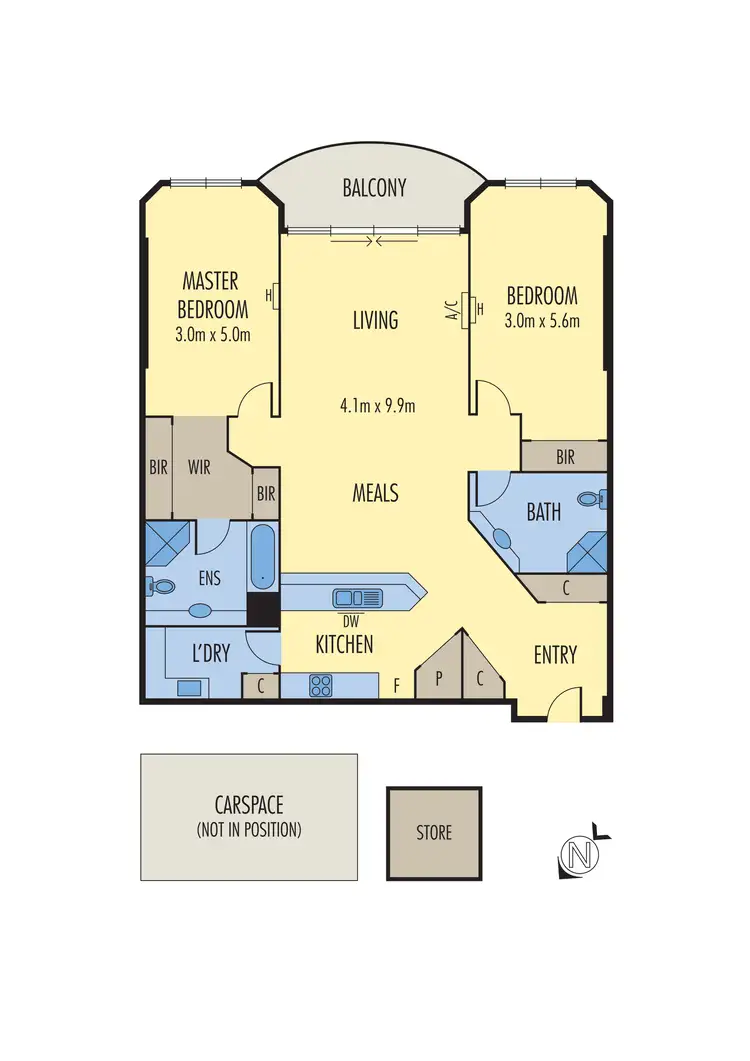 Floorplan of Homely apartment listing, 51/85 Alexandra Avenue, South Yarra VIC 3141