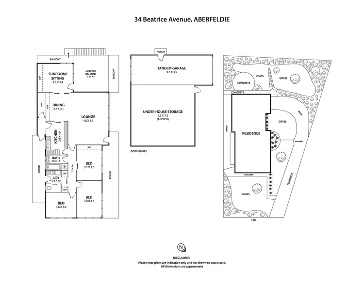 Floorplan of Homely house listing, 34 Beatrice Avenue, Aberfeldie VIC 3040