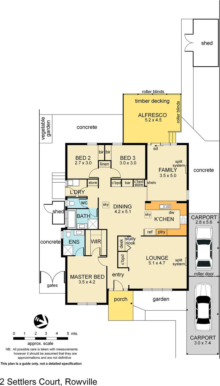 Floorplan of Homely house listing, 2 Settlers Court, Rowville VIC 3178