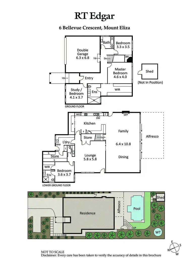 Floorplan of Homely house listing, 6 Bellevue Crescent, Mount Eliza VIC 3930