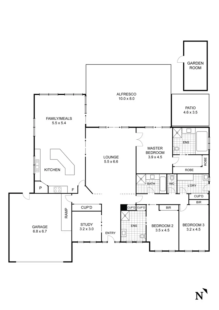 Floorplan of Homely house listing, 245 Hidden Valley Boulevard, Hidden Valley VIC 3756