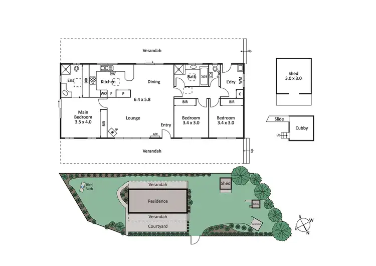 Floorplan of Homely house listing, 400 Dundas Street, Rye VIC 3941