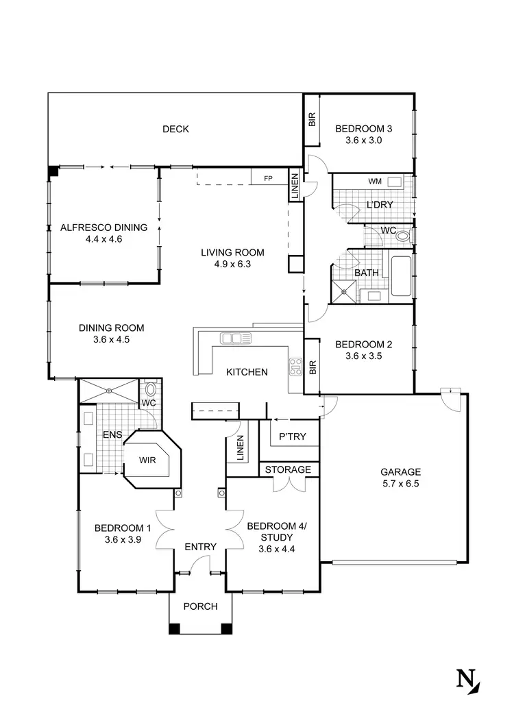 Floorplan of Homely house listing, 8 Peppercorn Court, Kilmore VIC 3764