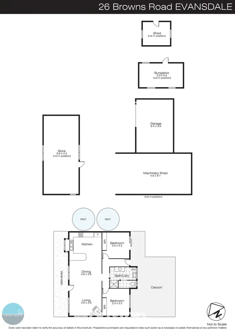 Floorplan of Homely house listing, 26 Browns Road, Evansford VIC 3371
