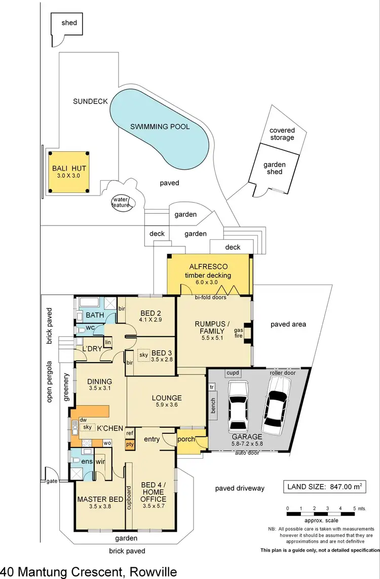 Floorplan of Homely house listing, 40 Mantung Crescent, Rowville VIC 3178