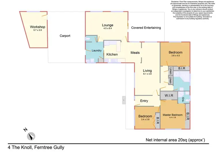 Floorplan of Homely house listing, 4 The Knoll, Ferntree Gully VIC 3156