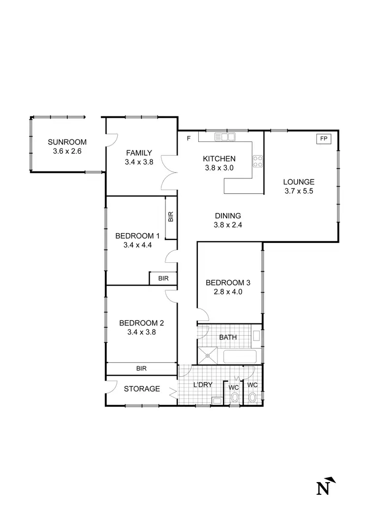 Floorplan of Homely house listing, 13 Knox Court, Wandong VIC 3758