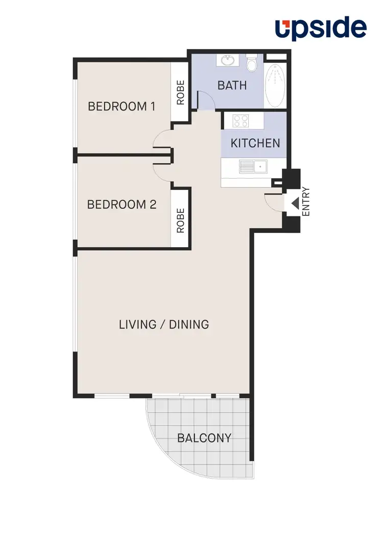 Floorplan of Homely apartment listing, 142/416 St Kilda Road, Melbourne VIC 3004