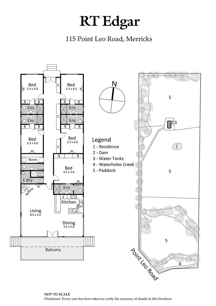 Floorplan of Homely rural property listing, 115 Point Leo Road, Merricks VIC 3916