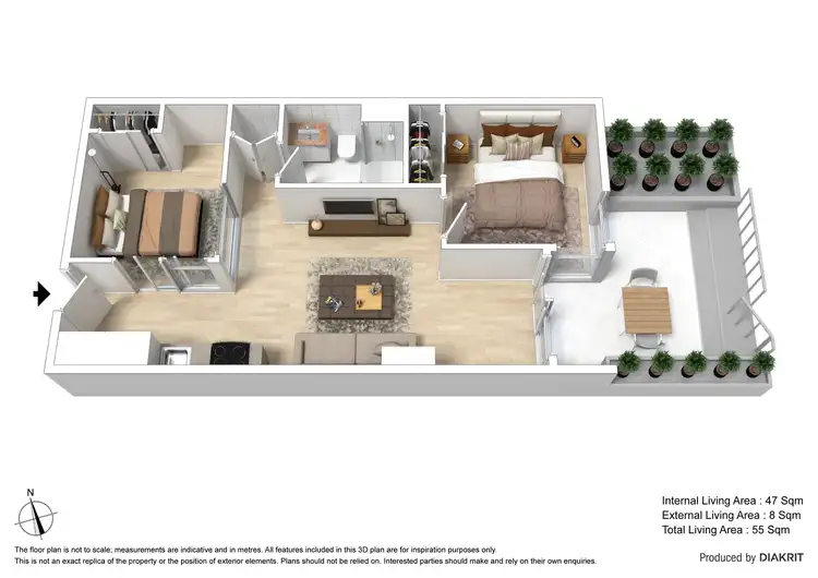 Floorplan of Homely apartment listing, GB02/15 Bond Street, Caulfield North VIC 3161
