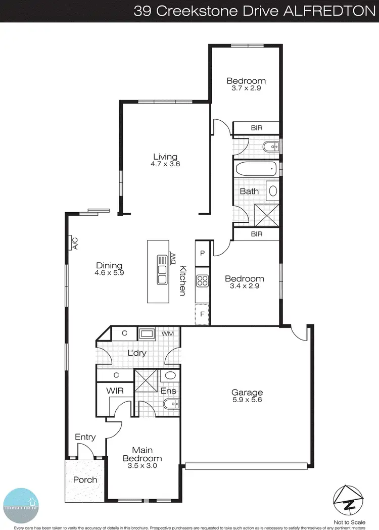 Floorplan of Homely house listing, 39 Creekstone Drive, Alfredton VIC 3350