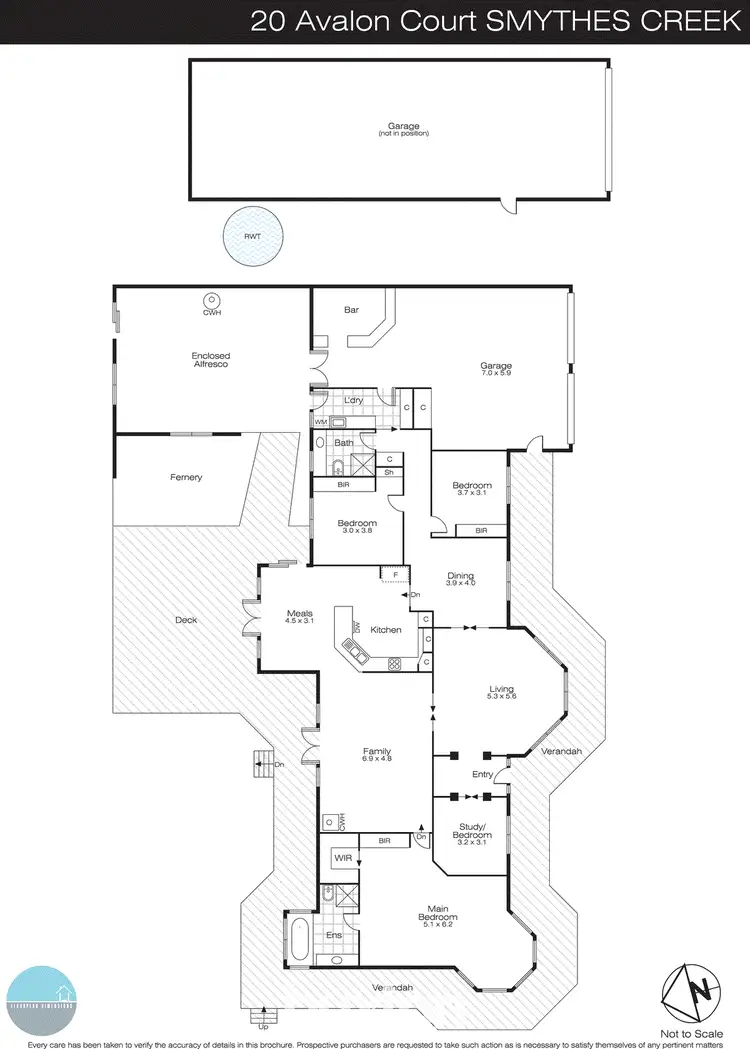 Floorplan of Homely house listing, 20 Avalon Court, Smythes Creek VIC 3351