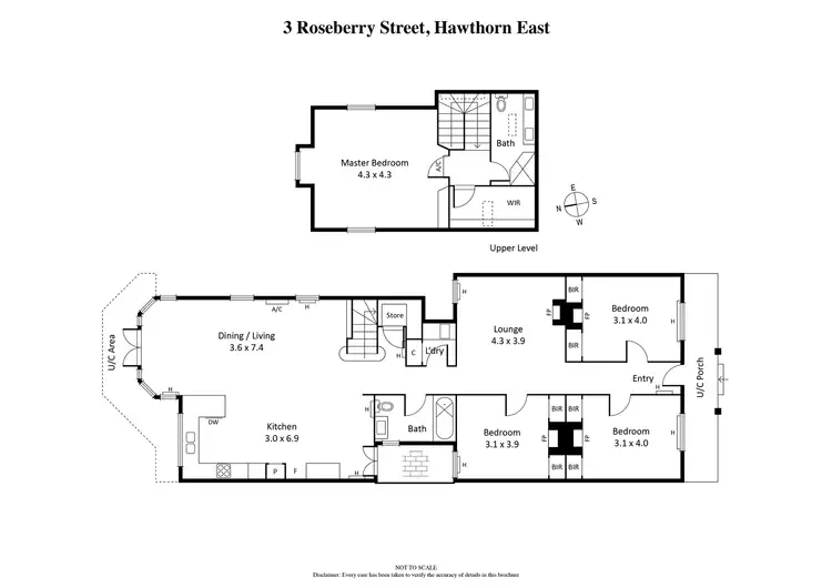 Floorplan of Homely house listing, 3 Roseberry Street, Hawthorn East VIC 3123