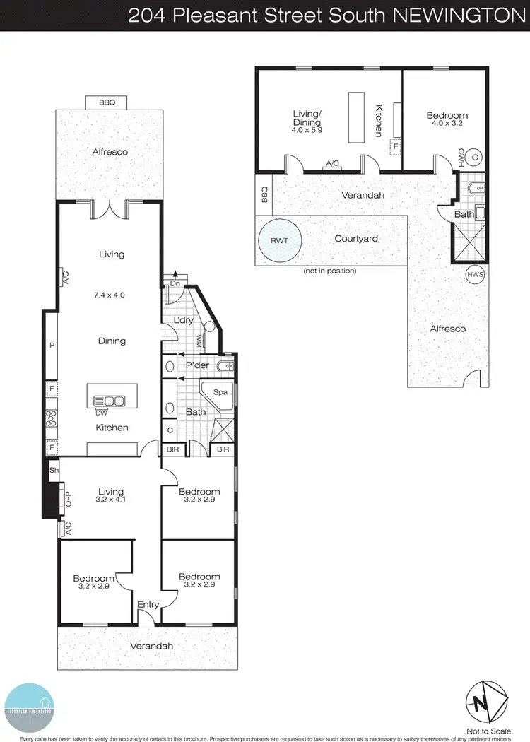 Floorplan of Homely house listing, 204 Pleasant Street, Newington VIC 3350