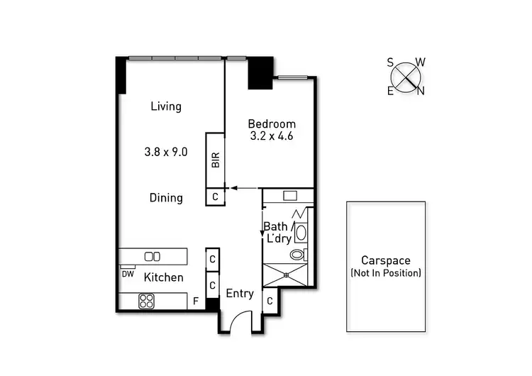 Floorplan of Homely apartment listing, 1908/1 Freshwater Place, Southbank VIC 3006