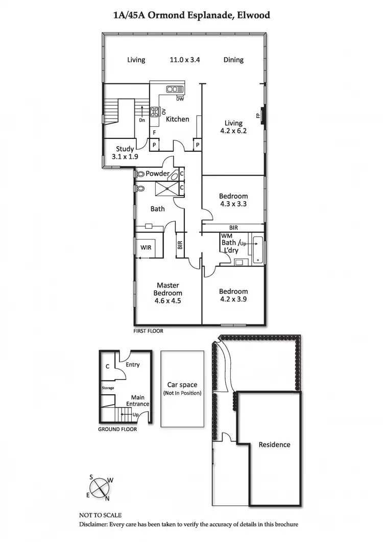 Floorplan of Homely apartment listing, 1A/45A Ormond Esplanade, Elwood VIC 3184