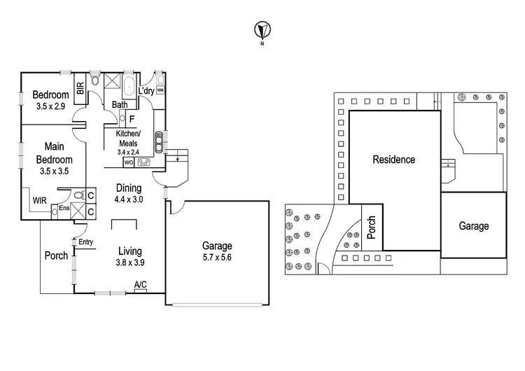 Floorplan of Homely unit listing, 2/37 Argyle Street, Macleod VIC 3085