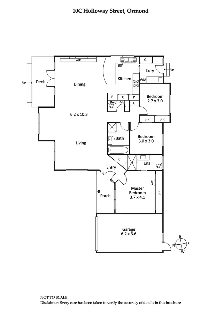 Floorplan of Homely house listing, 10C Holloway Street, Ormond VIC 3204