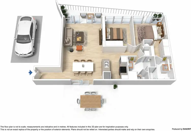 Floorplan of Homely apartment listing, 73/111 Merchant Street, Docklands VIC 3008