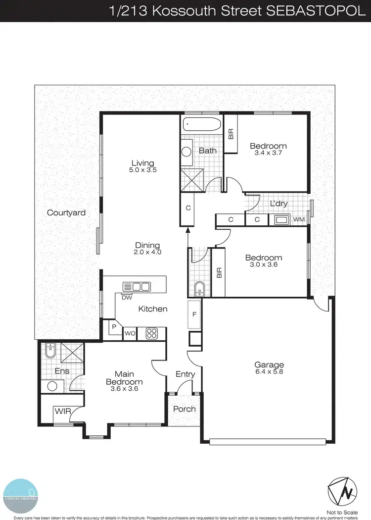 Floorplan of Homely house listing, 1/213 Kossuth Street, Sebastopol VIC 3356