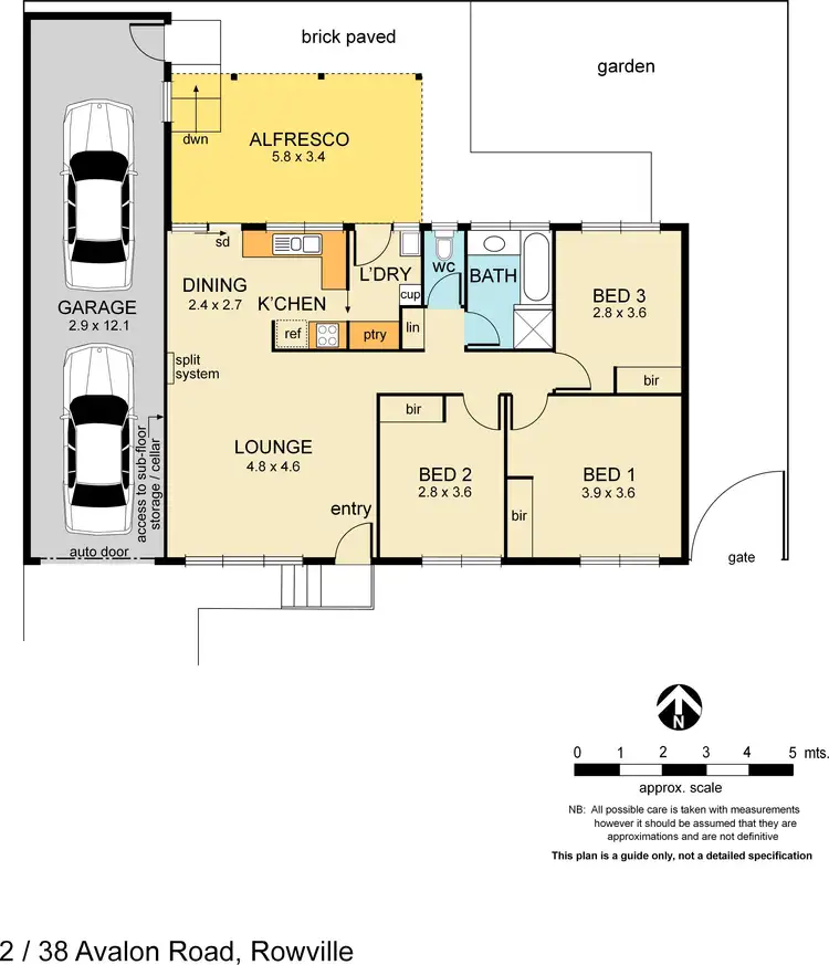 Floorplan of Homely unit listing, 2/38 Avalon Road, Rowville VIC 3178