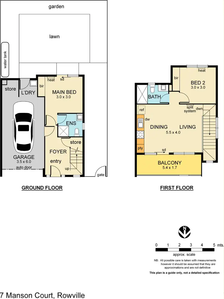 Floorplan of Homely townhouse listing, 7 Manson Court, Rowville VIC 3178