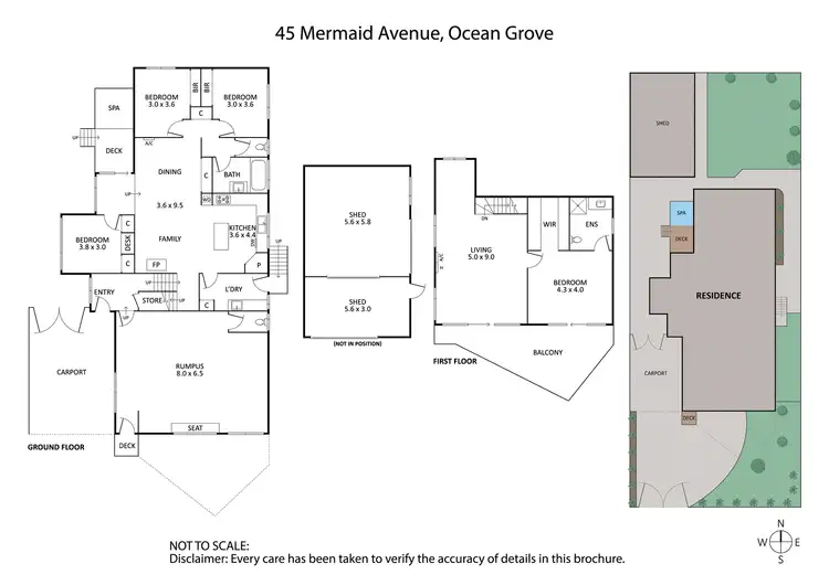 Floorplan of Homely house listing, 45 Mermaid Avenue, Ocean Grove VIC 3226