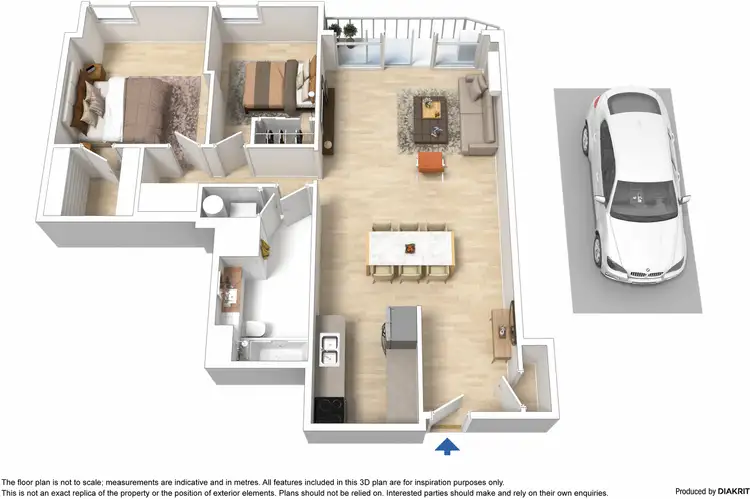 Floorplan of Homely apartment listing, 301/181 Exhibition Street, Melbourne VIC 3000